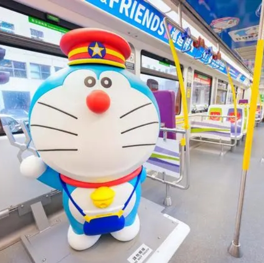 First Doraemon-themed high-speed train departs from Hong Kong for mainland
